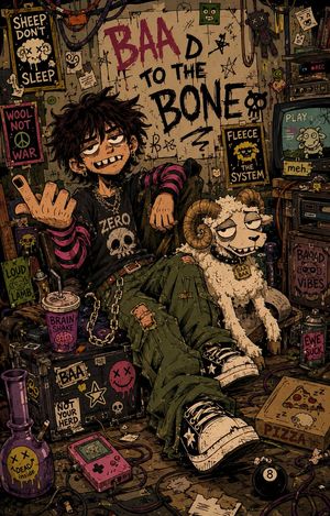 独立卡通插画模板