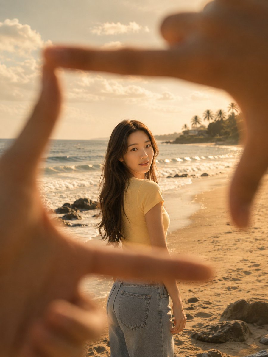 Beach Finger Frame