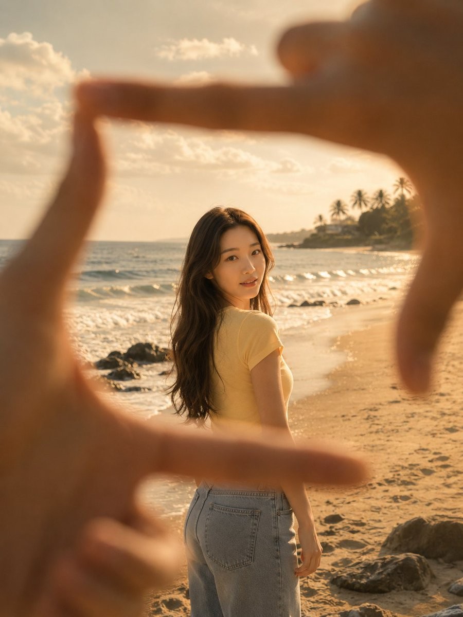 Beach Finger Frame