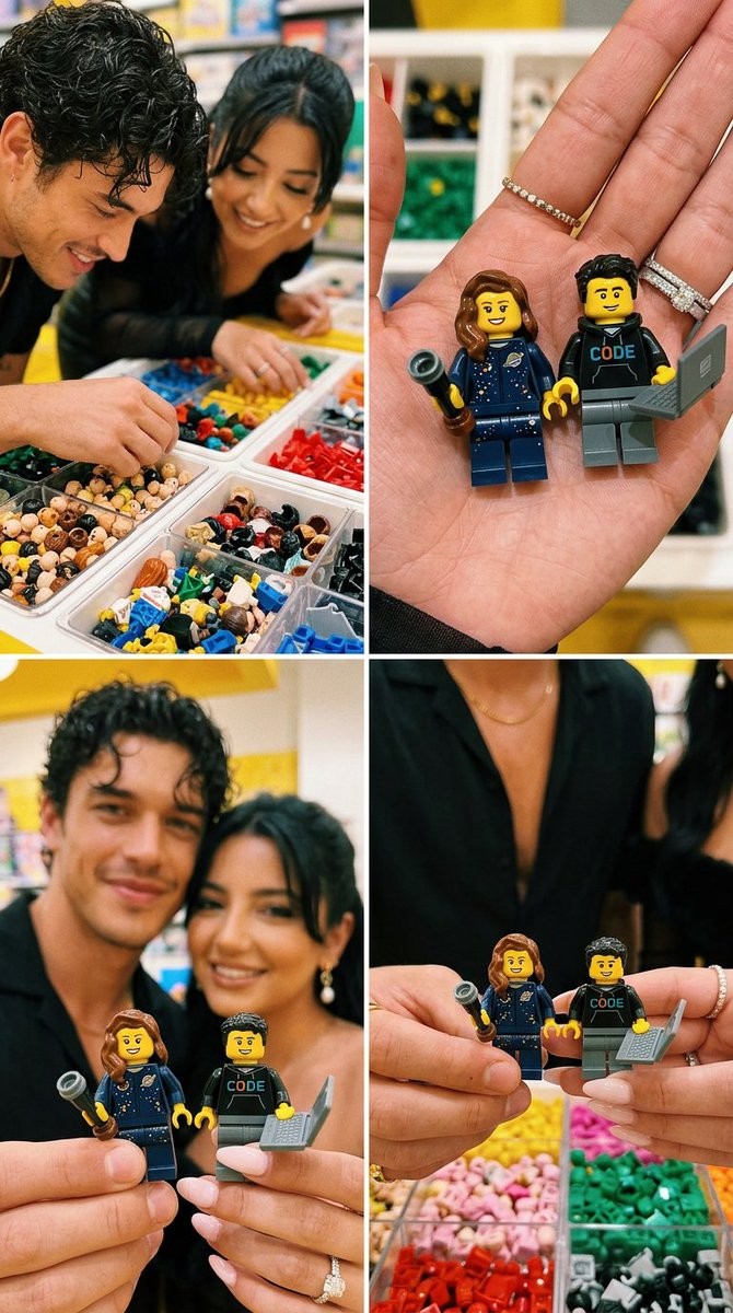 Brick Couple Selfie