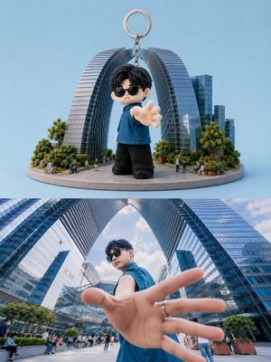 玩具钥匙扣与现实生活对比