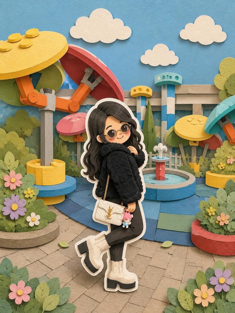 Layered Papercut Chibi