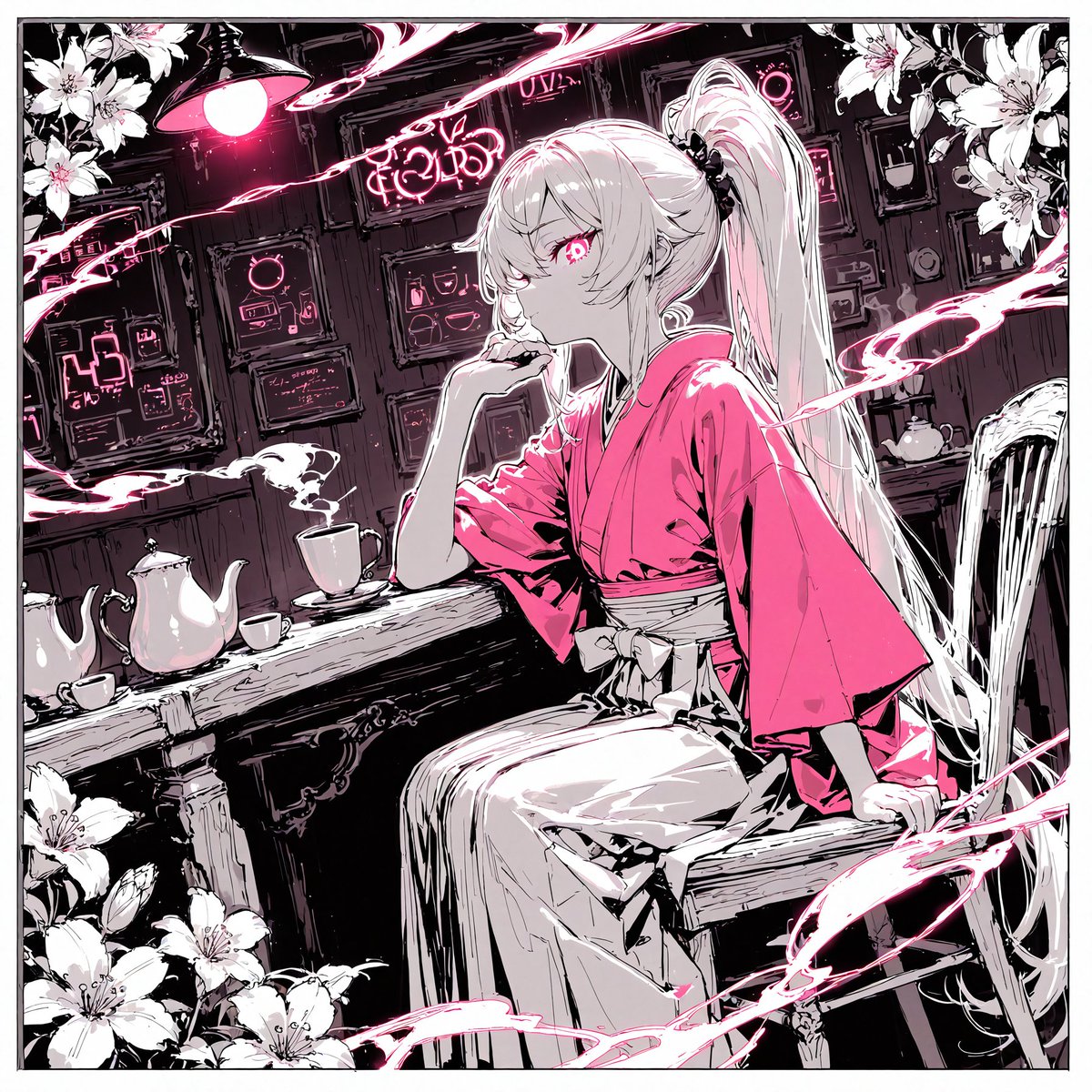 Moonlit Teahouse Beauty