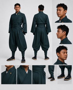 现代武士服装参考图