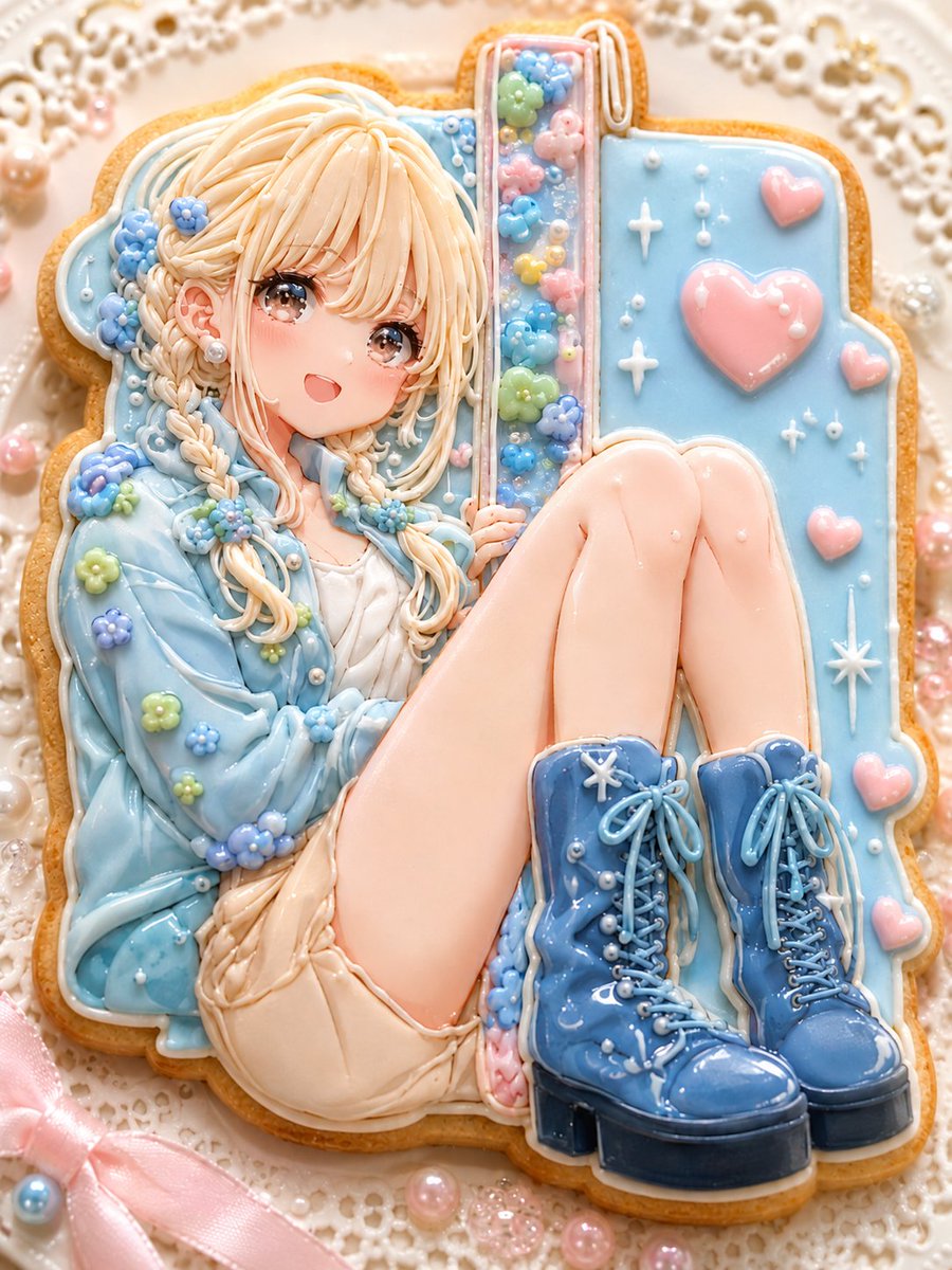 可爱动漫糖霜饼干