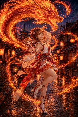 古都京都的火龙魔法少女