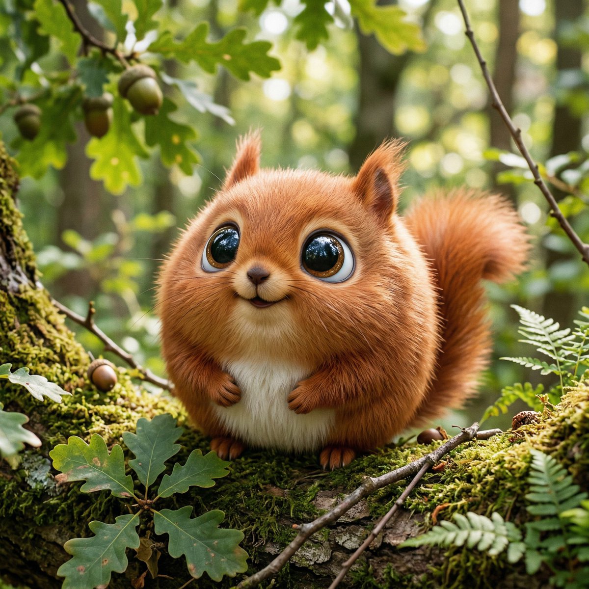 Spherical Chubby Animal Portrait