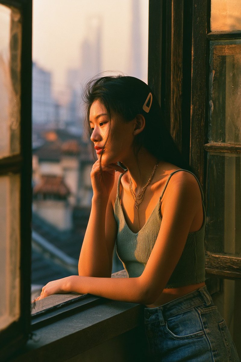 Shanghai Shikumen Window Portrait