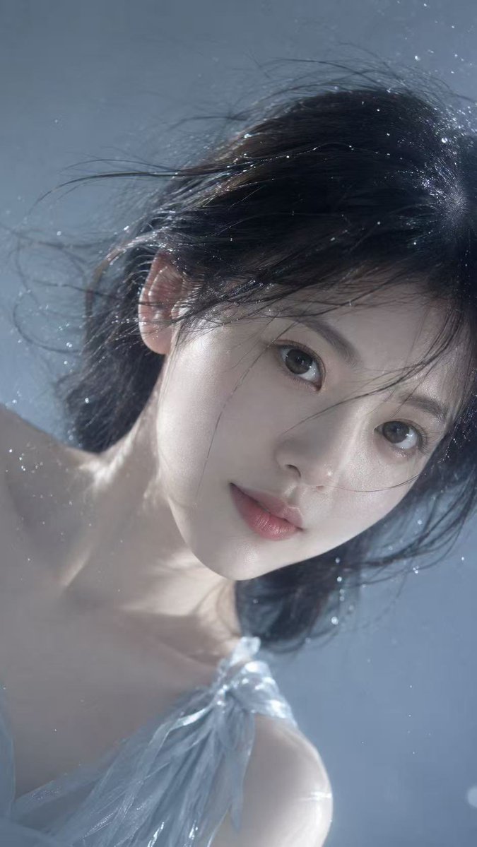 Underwater Dreamy Close-up Portrait