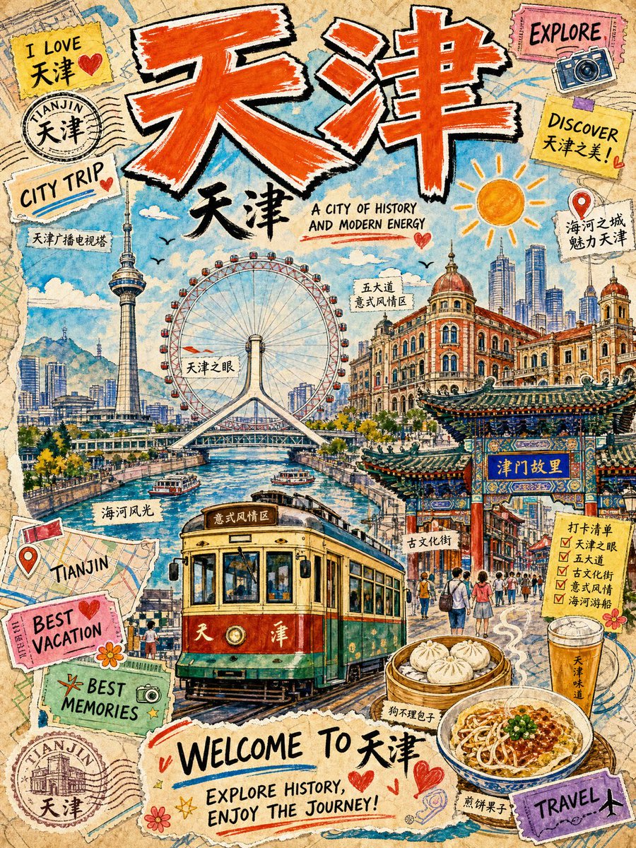 Vintage New York Travel Collage