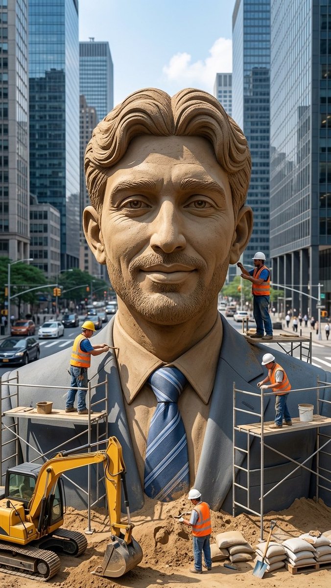 Censored Sand Businessman Statue