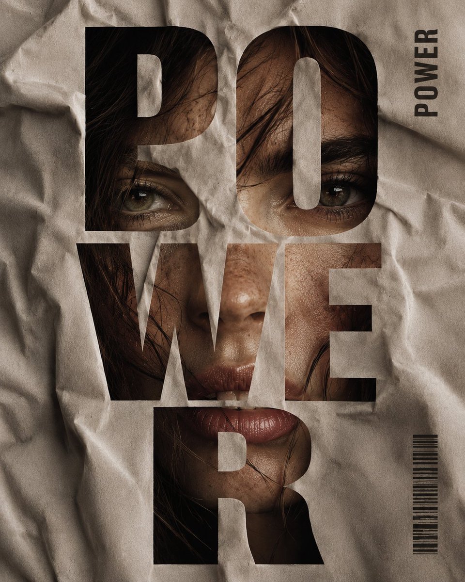 Crumpled Fabric Editorial Poster