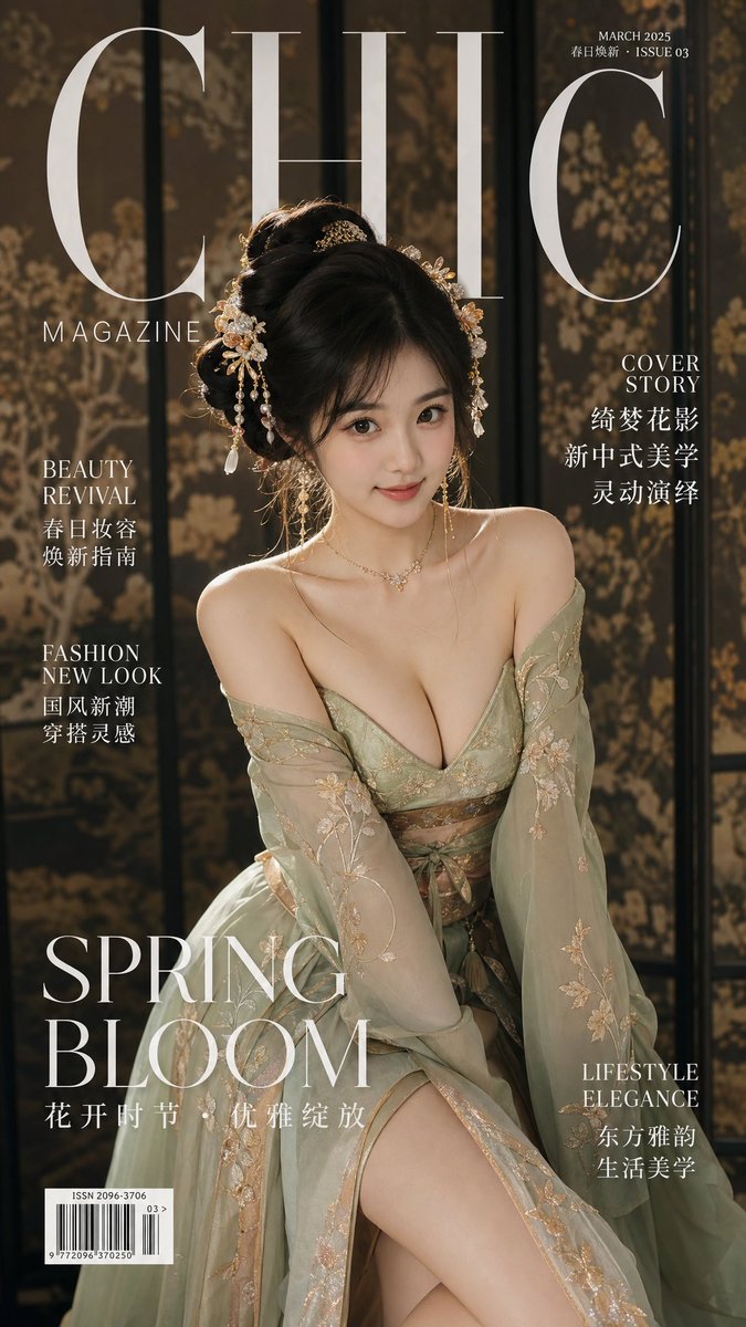 Traditional Chinese Style Fashion Magazine Cover