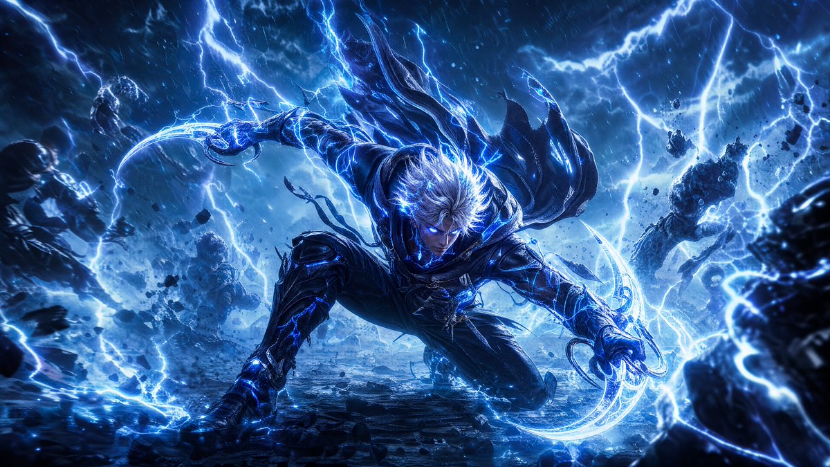 Storm-Born Lightning Rogue Character