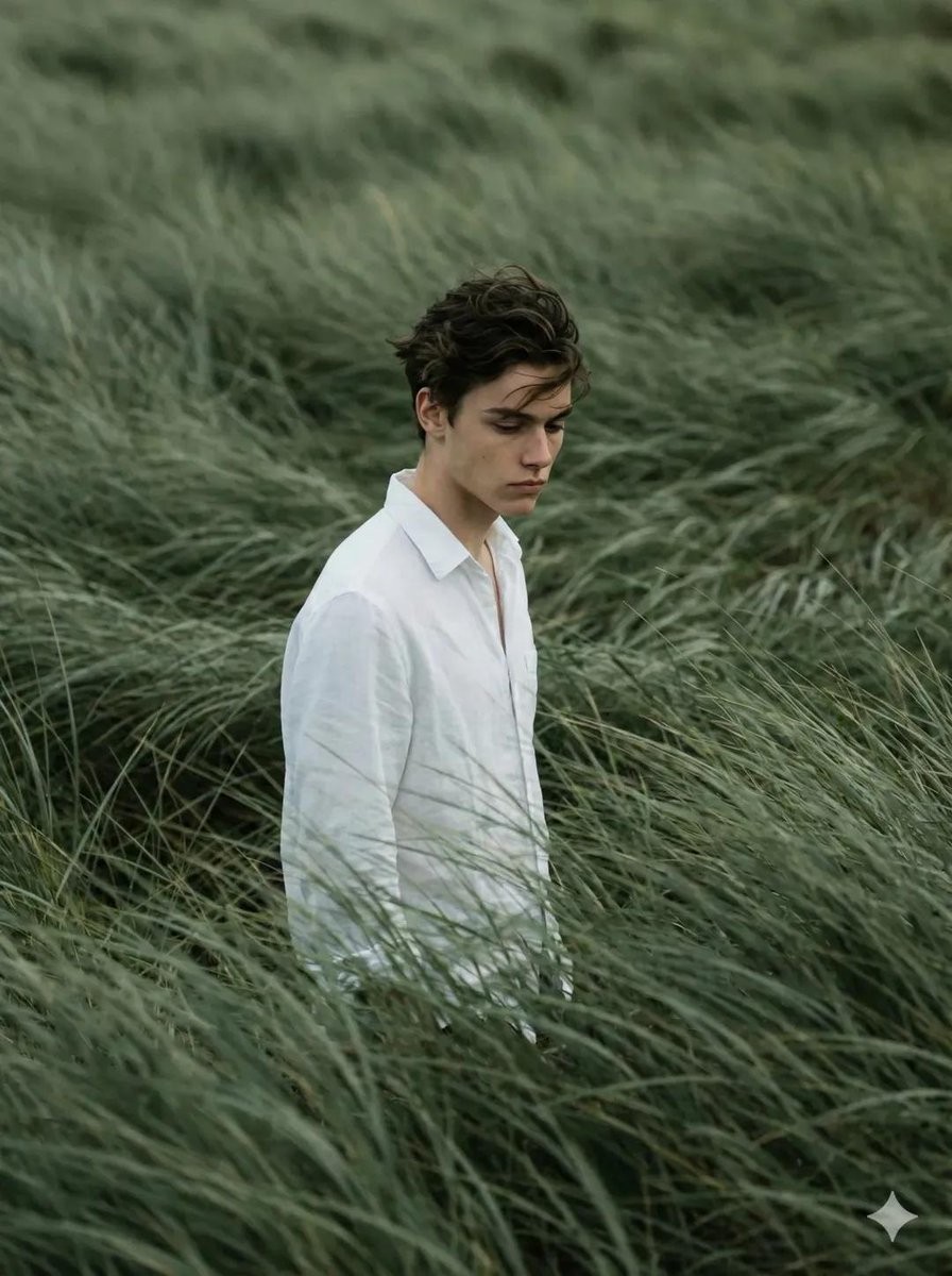 Wind-Swept Meadow Cinematic Portrait