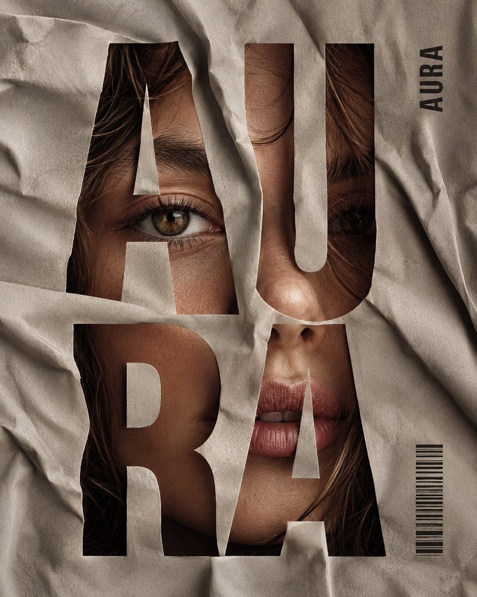 Crumpled Fabric Editorial Poster