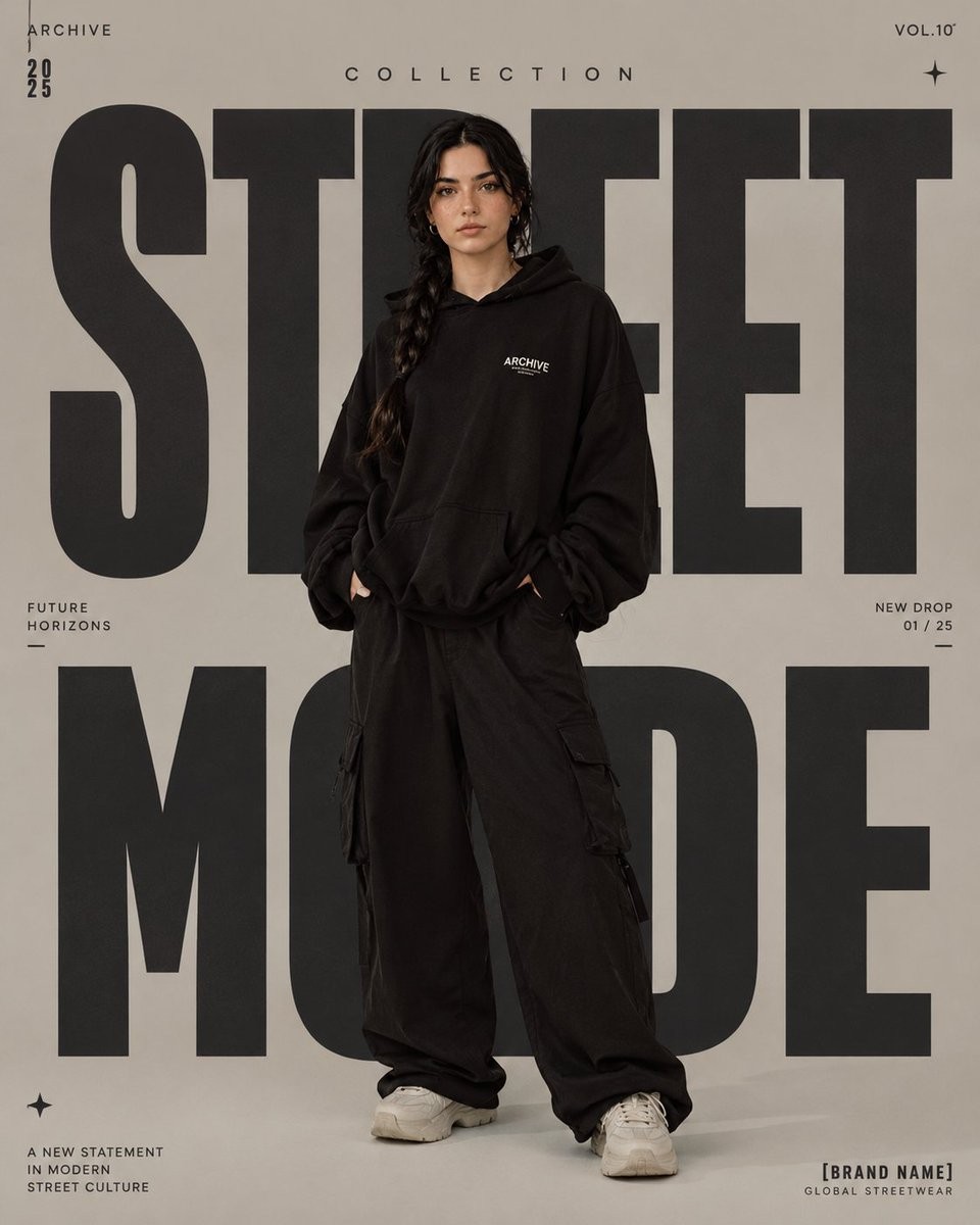 High-Fashion Editorial Magazine Poster