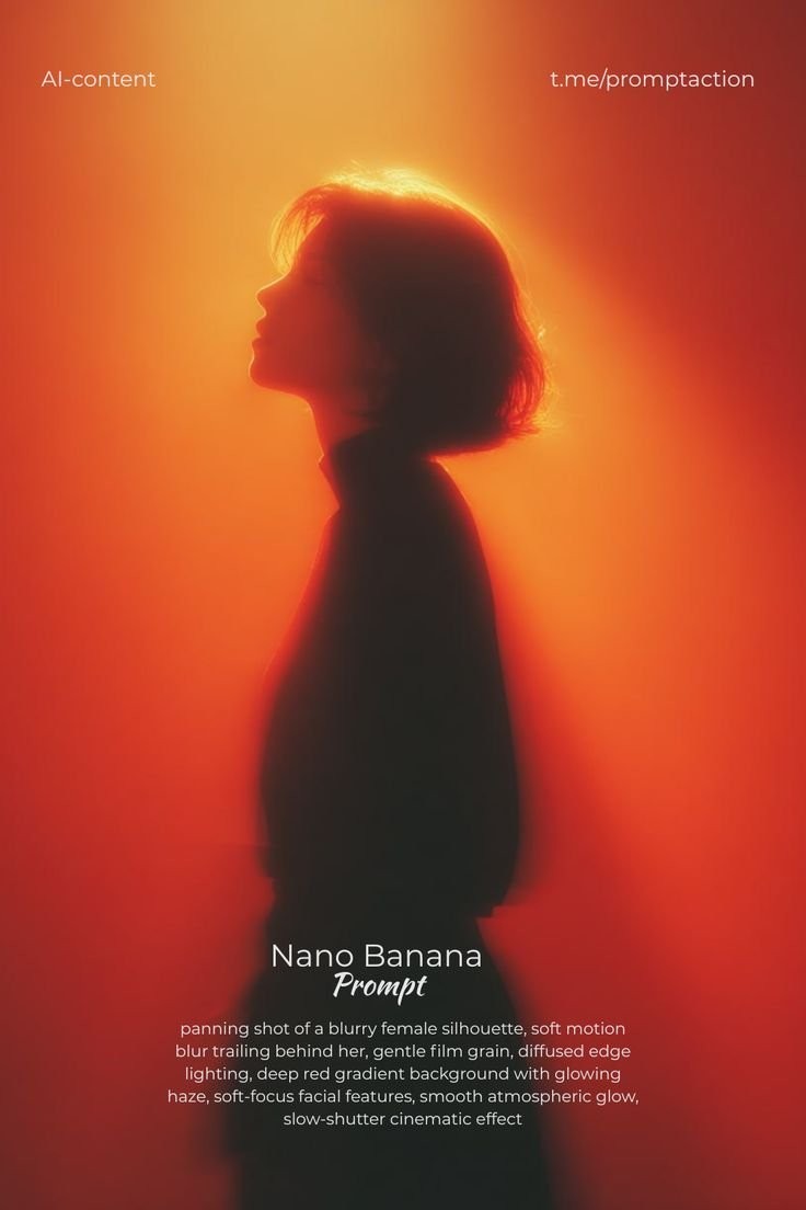 Red Motion Blur Silhouette