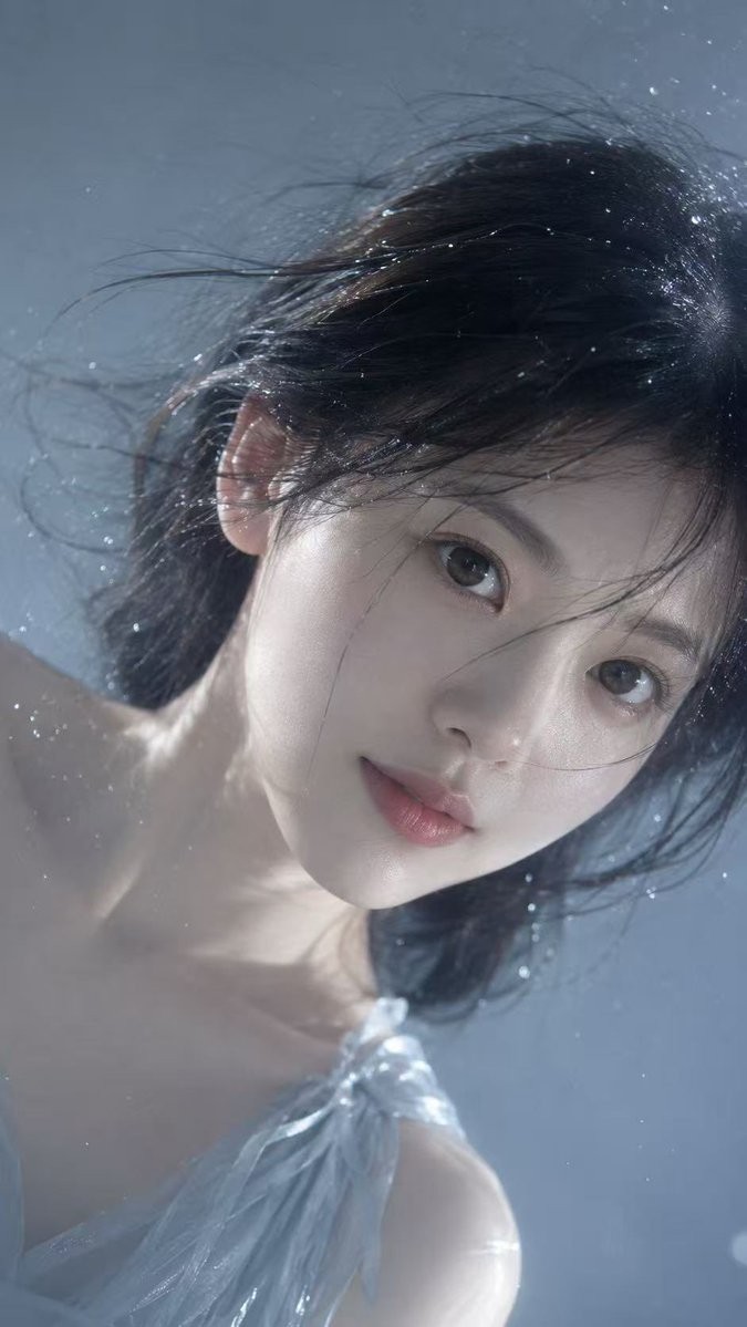 Underwater Dreamy Close-up Portrait