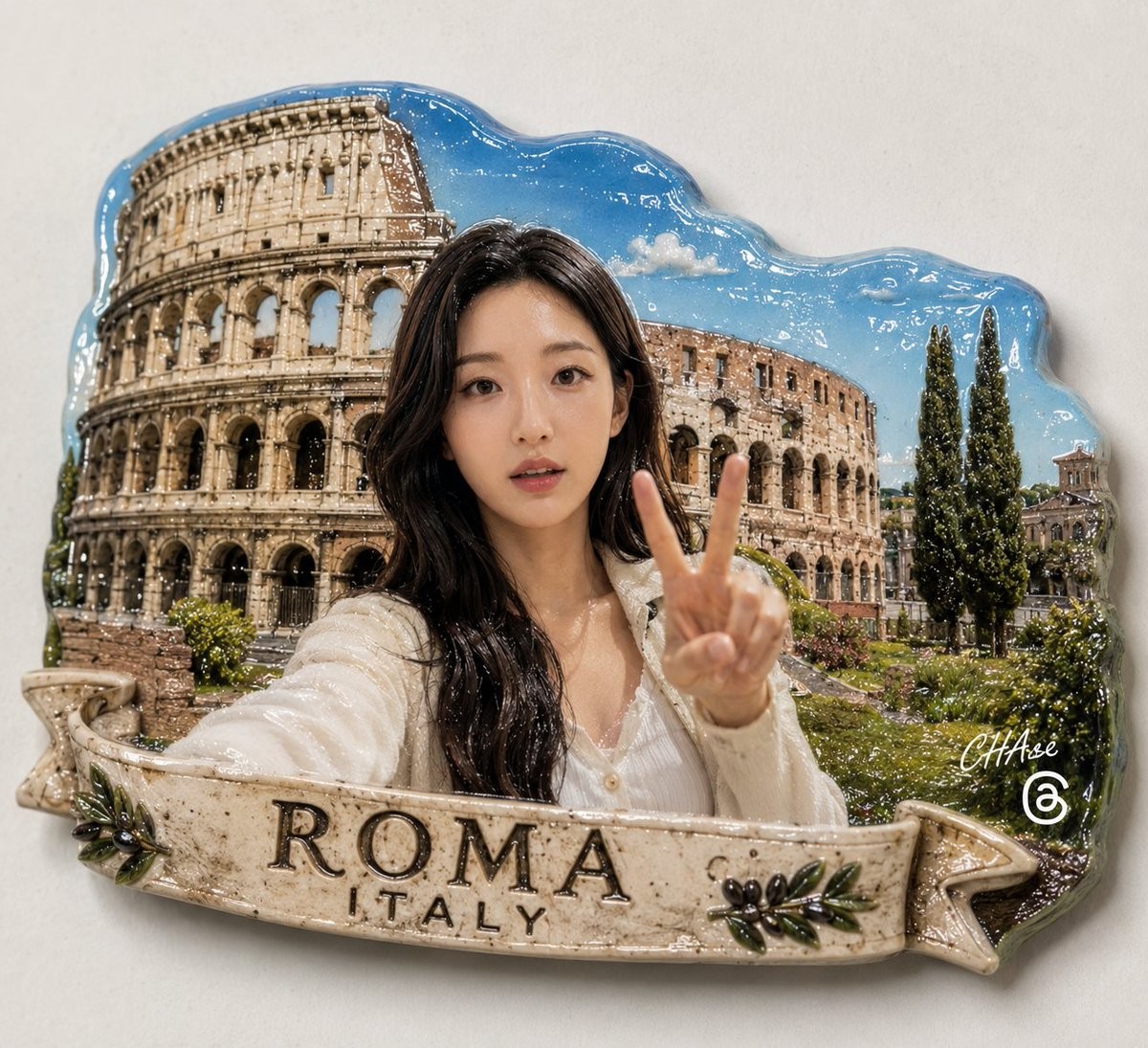 Landmark Souvenir Magnet Design