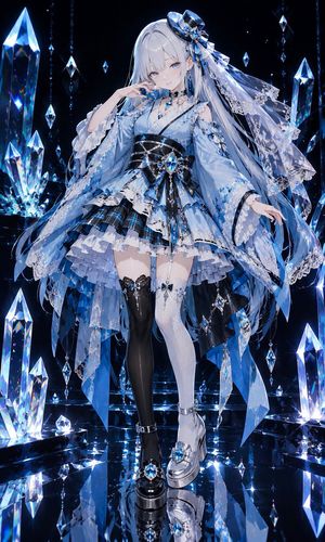 水晶哥特萝莉动漫服装
