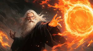 无面火系法师动漫场景