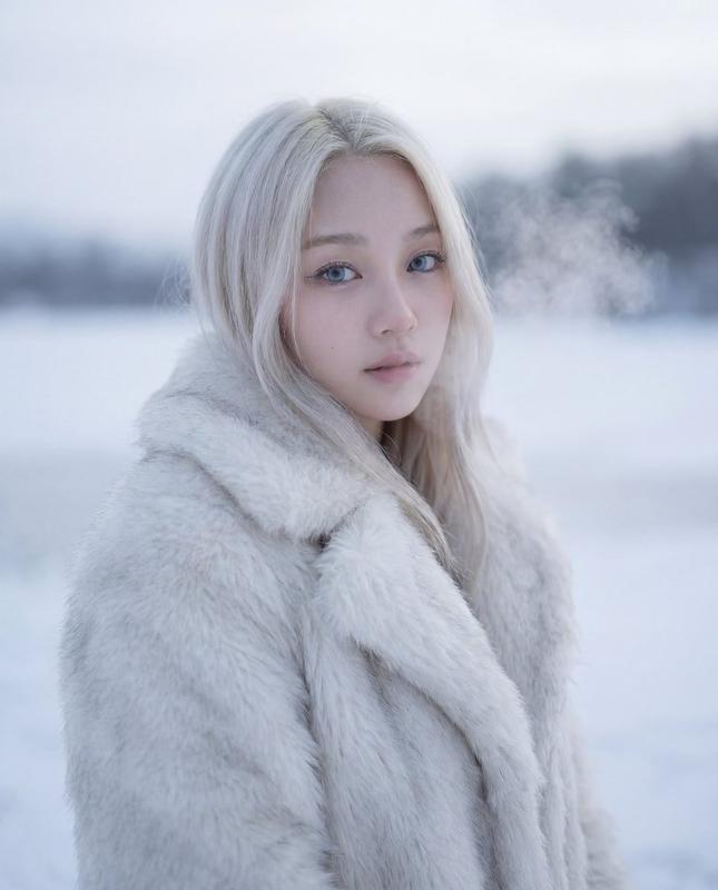 Ethereal Frozen Landscape Portrait