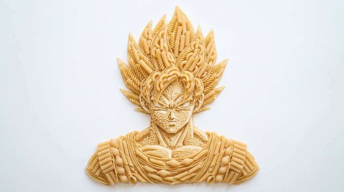 Pasta Art Bust Portrait
