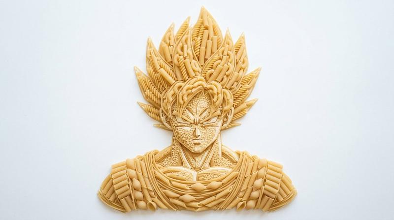 Pasta Art Bust Portrait