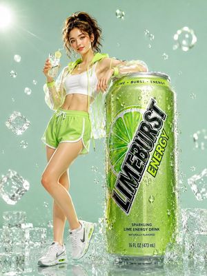 Limeburst 能量饮料广告活动