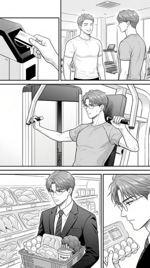 匿名健身漫画页面