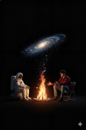 宇宙篝火星系艺术