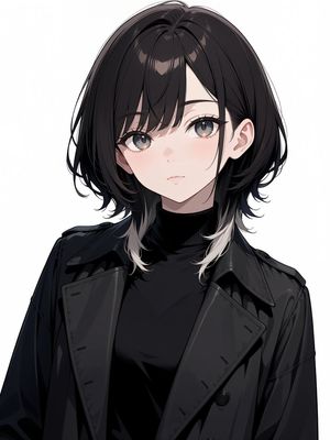无脸动漫时尚肖像