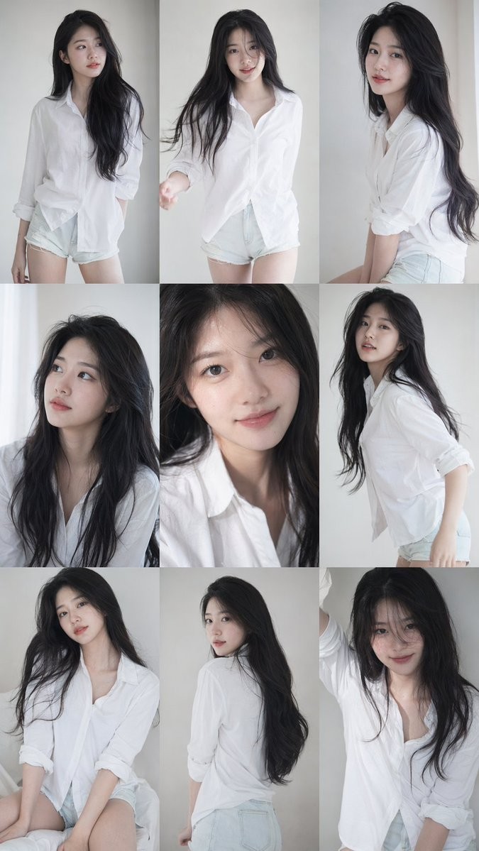 Profile / Avatar - Korean Idol Photocard Grid Collage