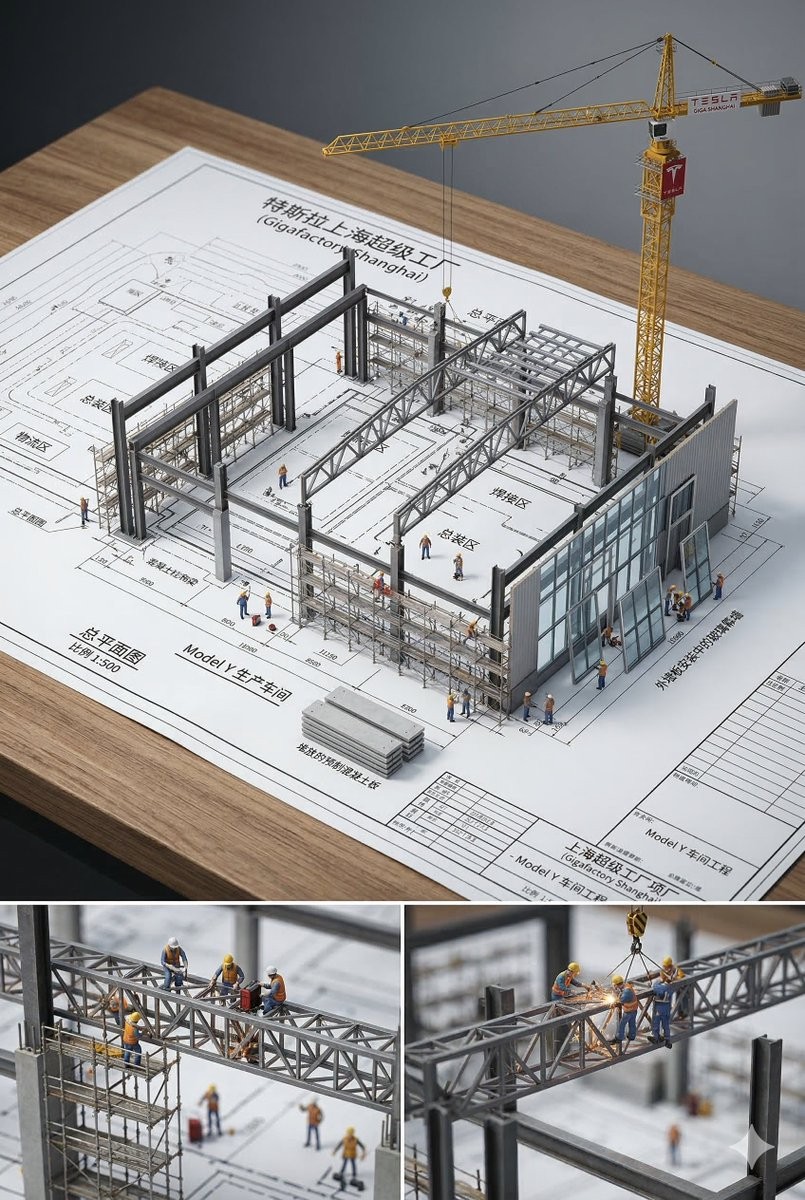 Infographic / Edu Visual - 3D Architectural Diorama Blueprint