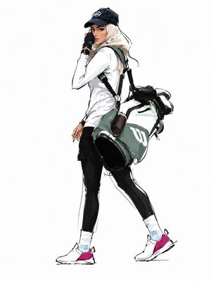 Vogue 风格时尚插画