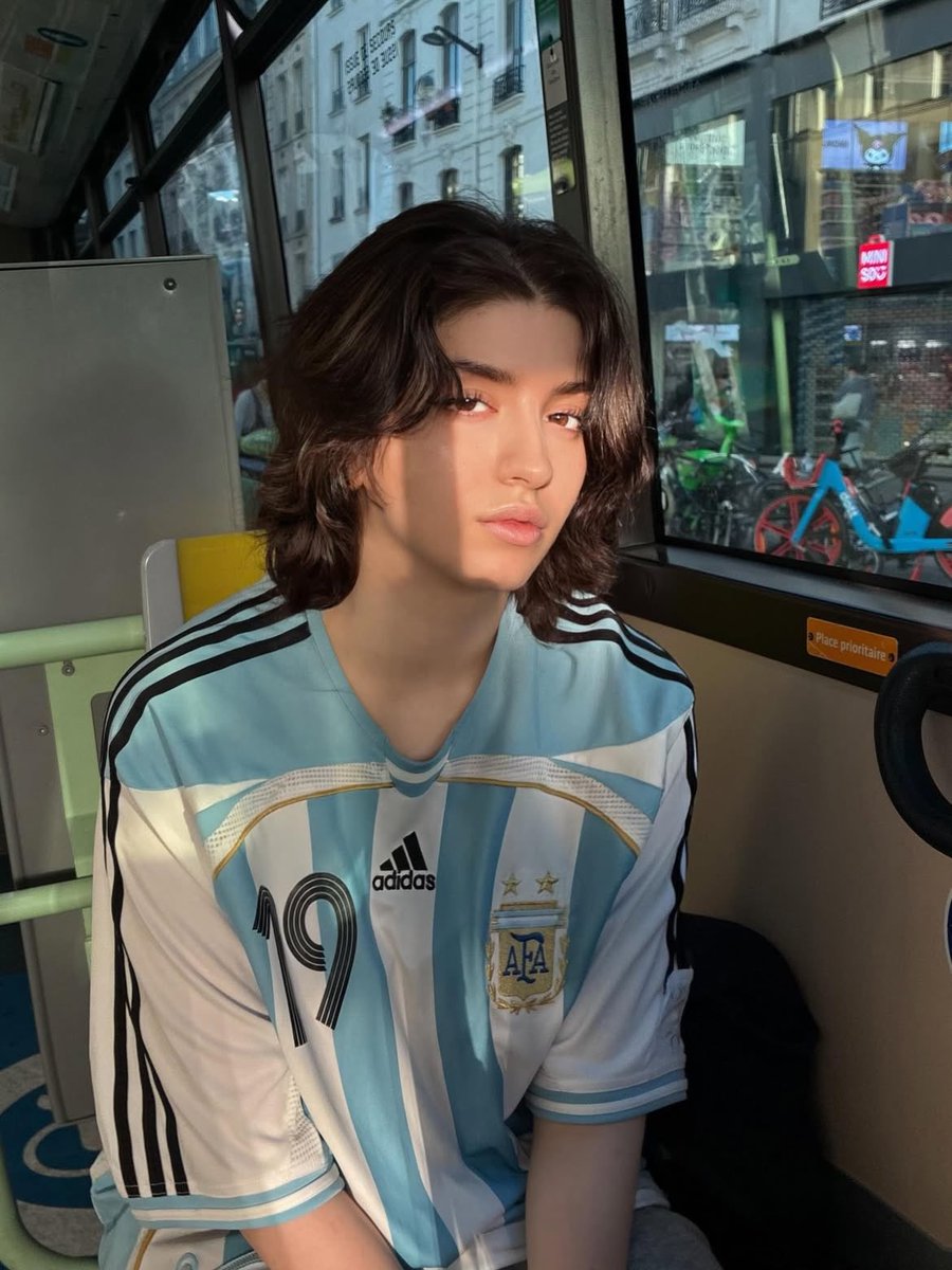Golden Hour Bus Ride Portrait