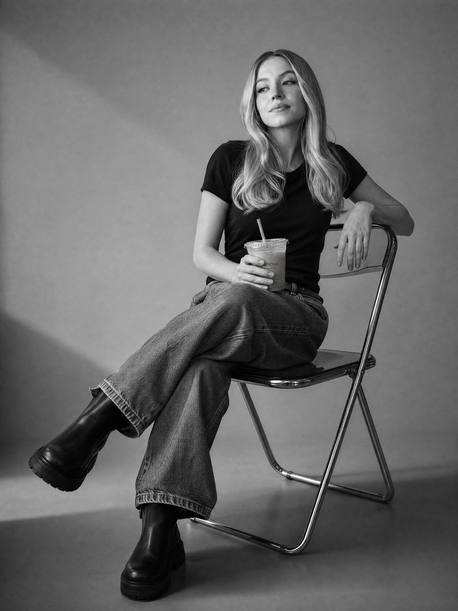 Black and White Studio Portrait