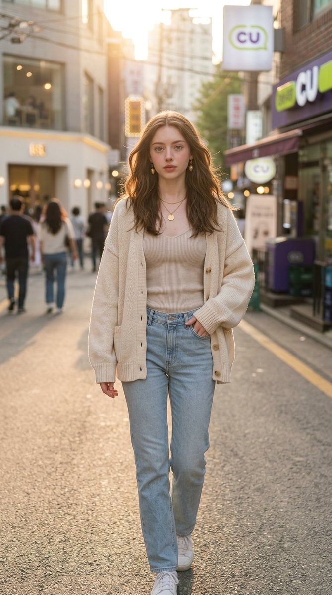 Korean Casual Fashion Portrait