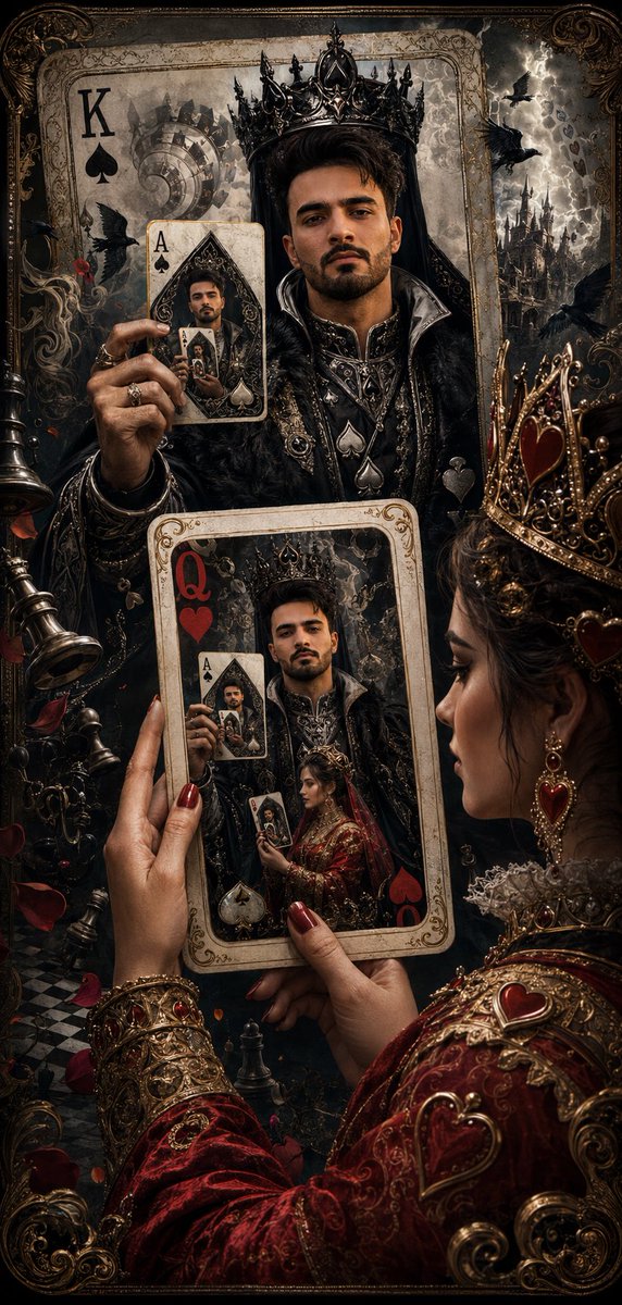 Recursive King of Spades Card