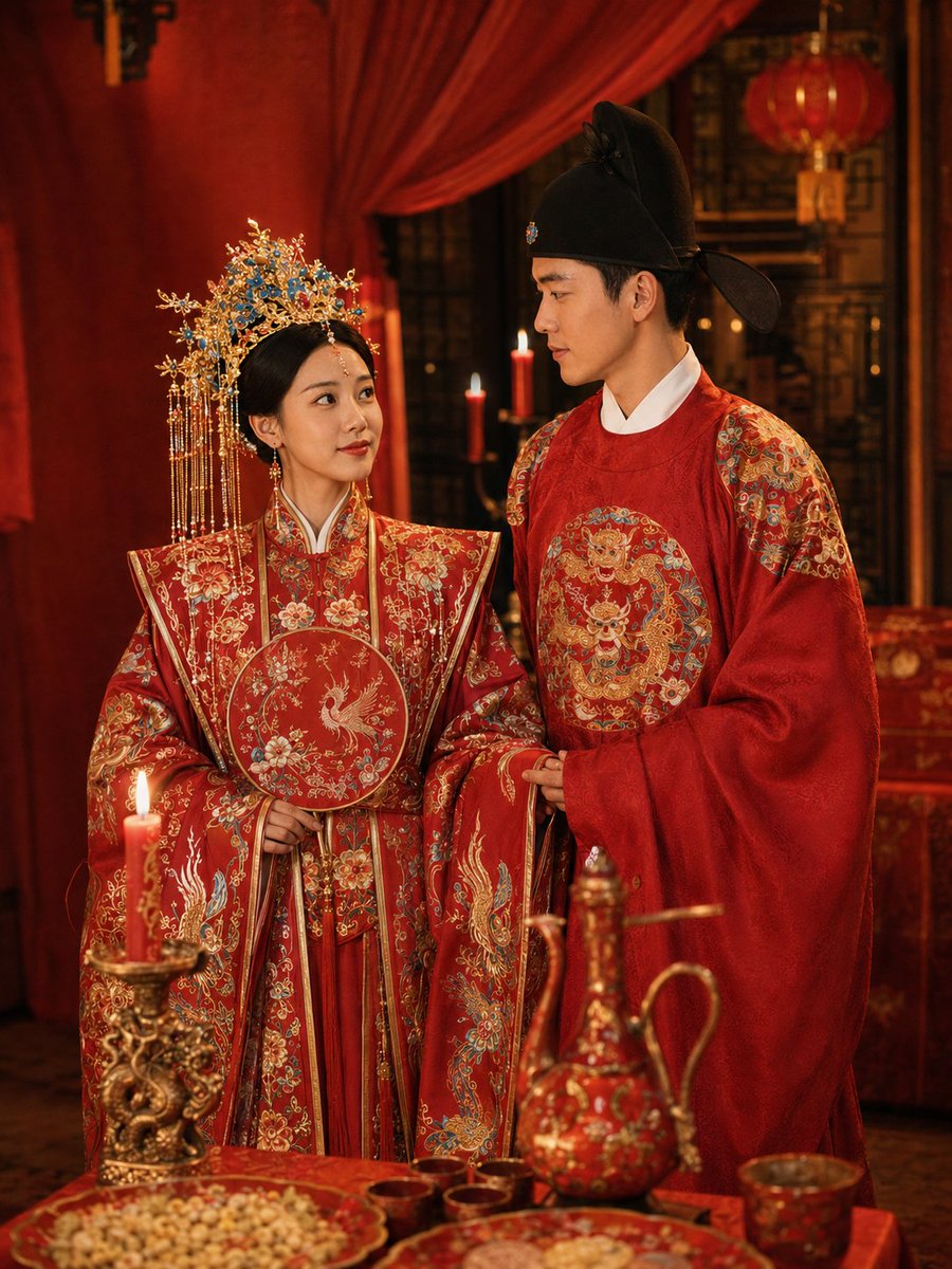 Ming Dynasty Hanfu Wedding Portraits