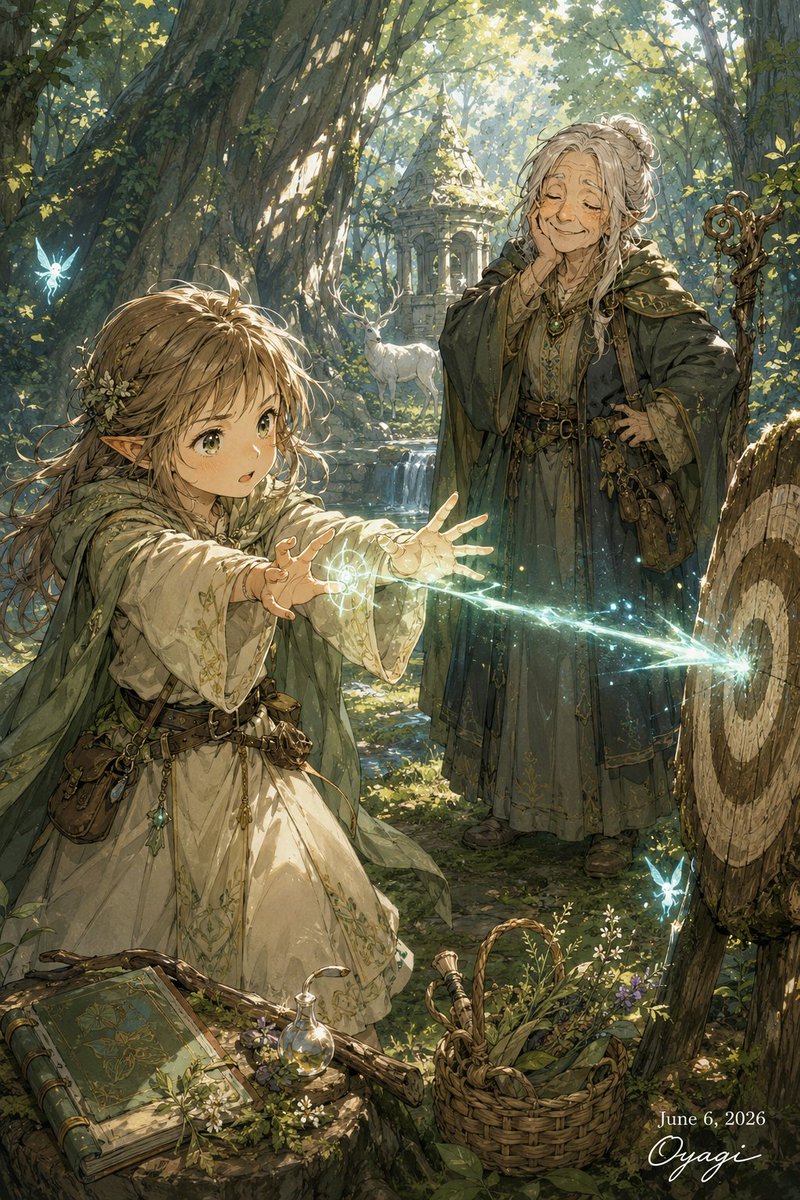 Magic Girl and Grandmother Mentor
