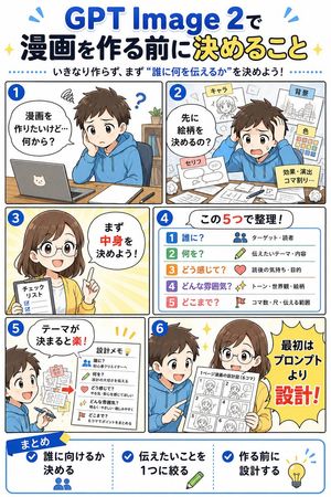 GPT Image 2 漫画创作规划信息图