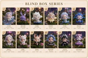 奇幻盲盒角色系列海报