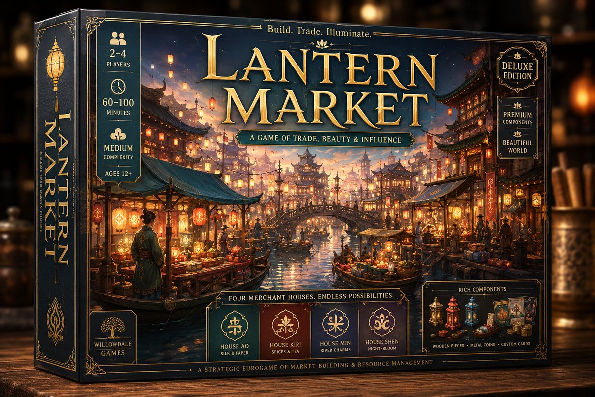 Deluxe Lantern Market 桌游盒