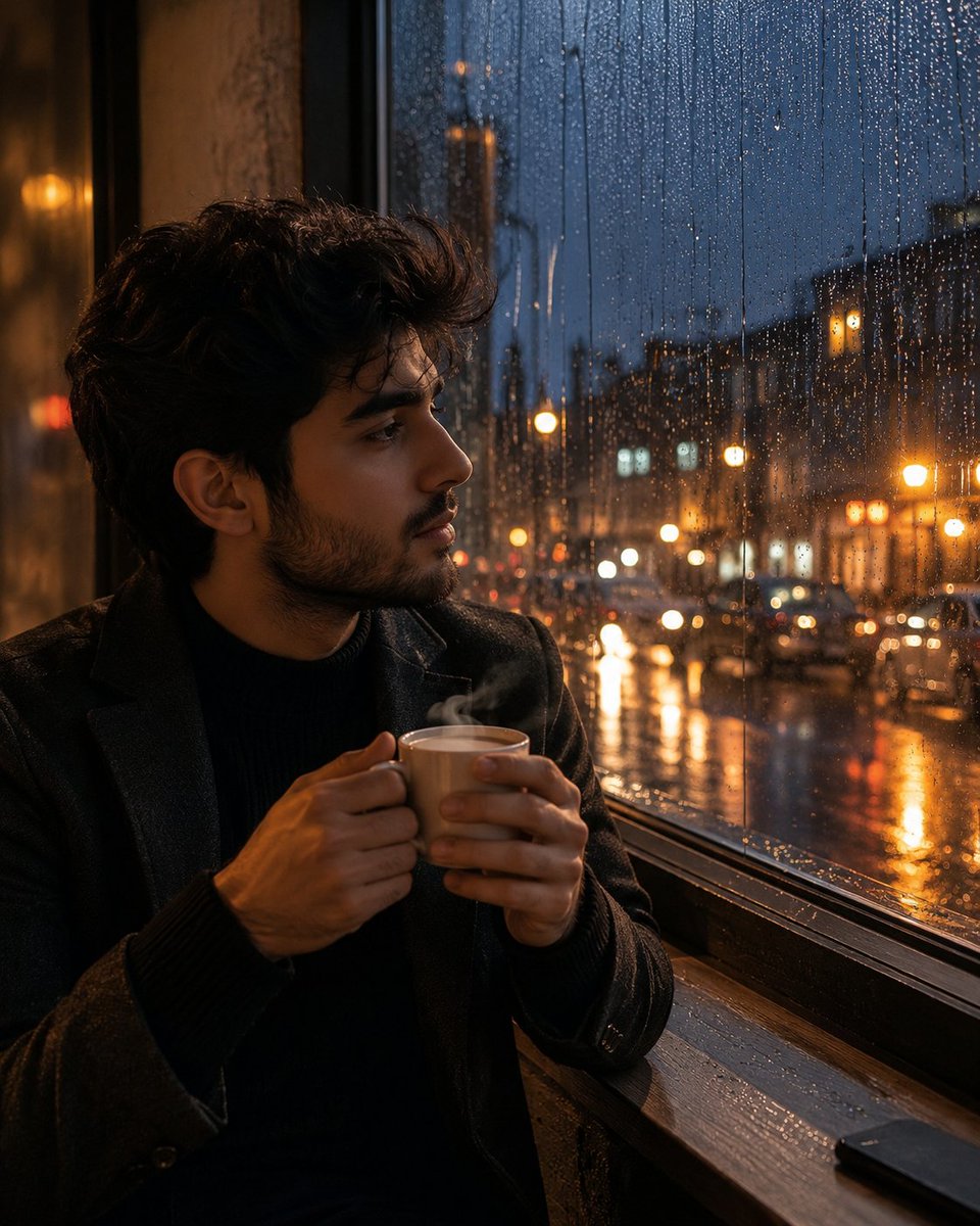 茶与雨的情绪肖像