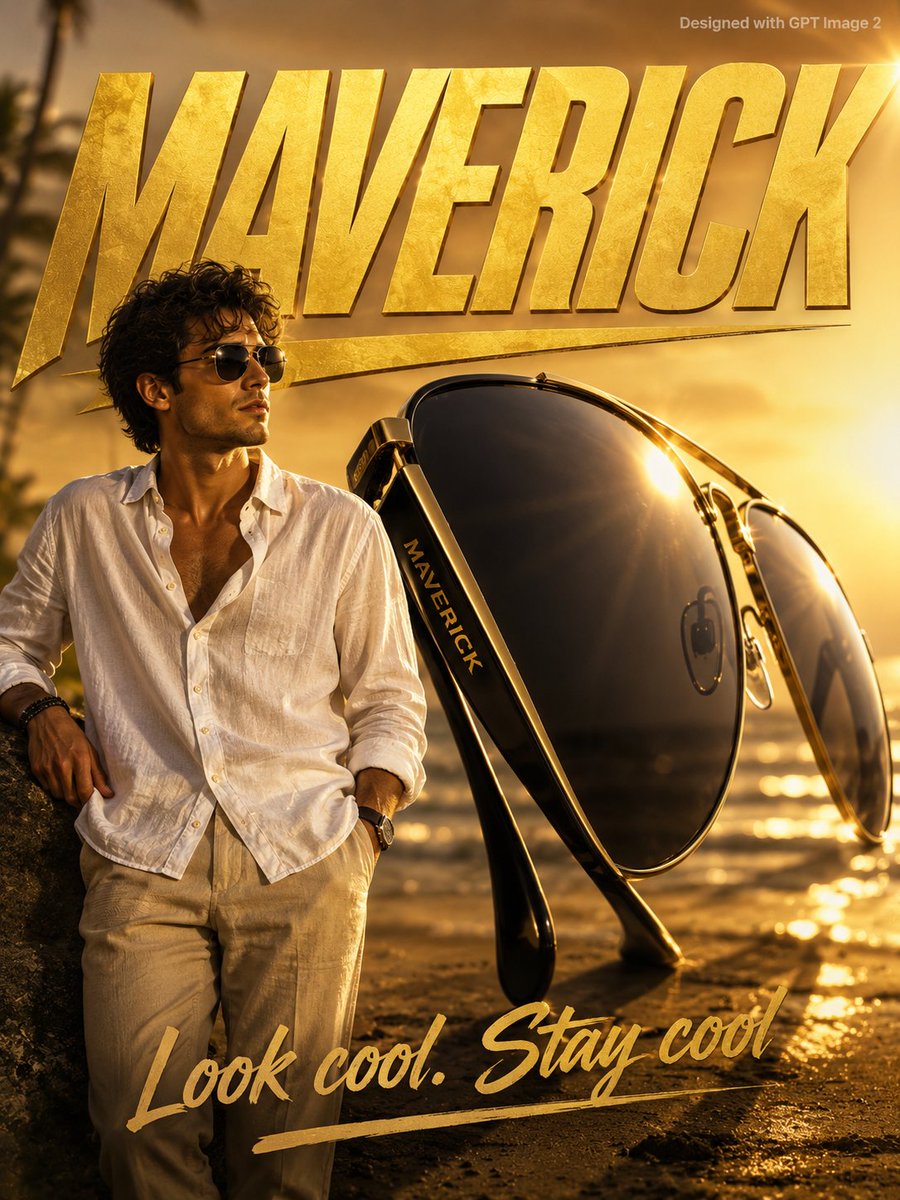 Maverick 飞行员风格生活海报