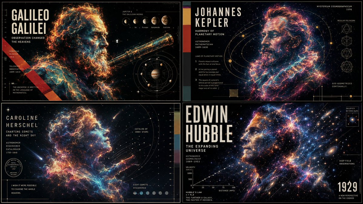 Infographic / Edu Visual - Ethereal Data Portrait for Astronomers
