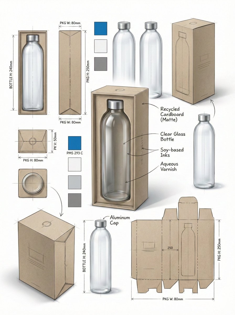 Infographic / Edu Visual - Industrial Packaging Design Sheet