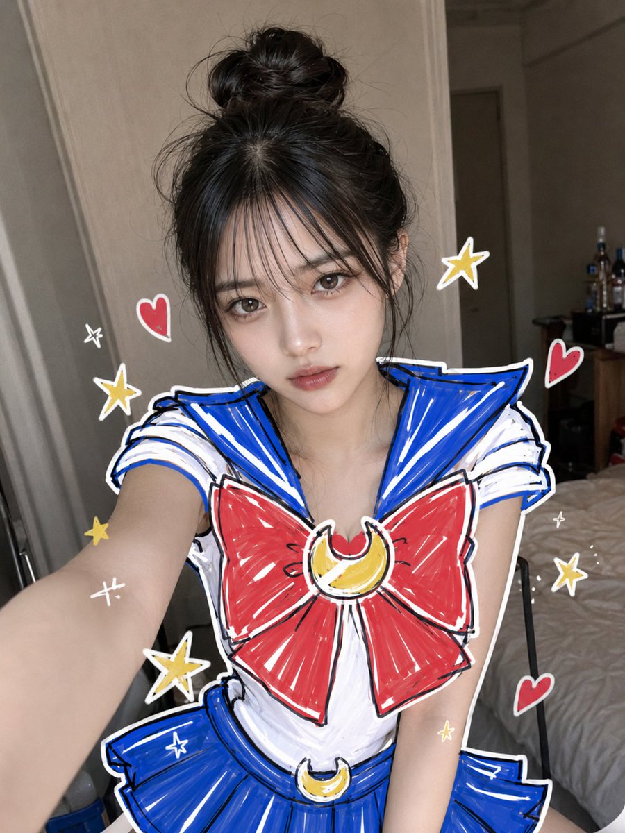 Profile / Avatar - Sailor Moon Doodle Selfie